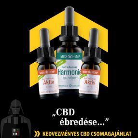 „CBD ébredése” CSOMAGAJÁNLAT - 2db Medihemp CBG 10ml + 1db 10% teljes spektrumú Medihemp 30ml