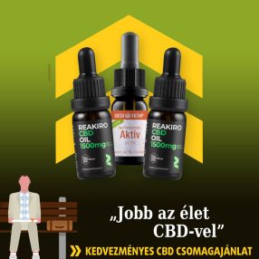„Jobb Az Élet CBD-vel” CSOMAGAJÁNLAT - 2db 1500mg Reakiro CBD olaj + Medihemp CBG olaj