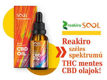 Reakiro Sool széles spektrumú, THC mentes CBD olajok